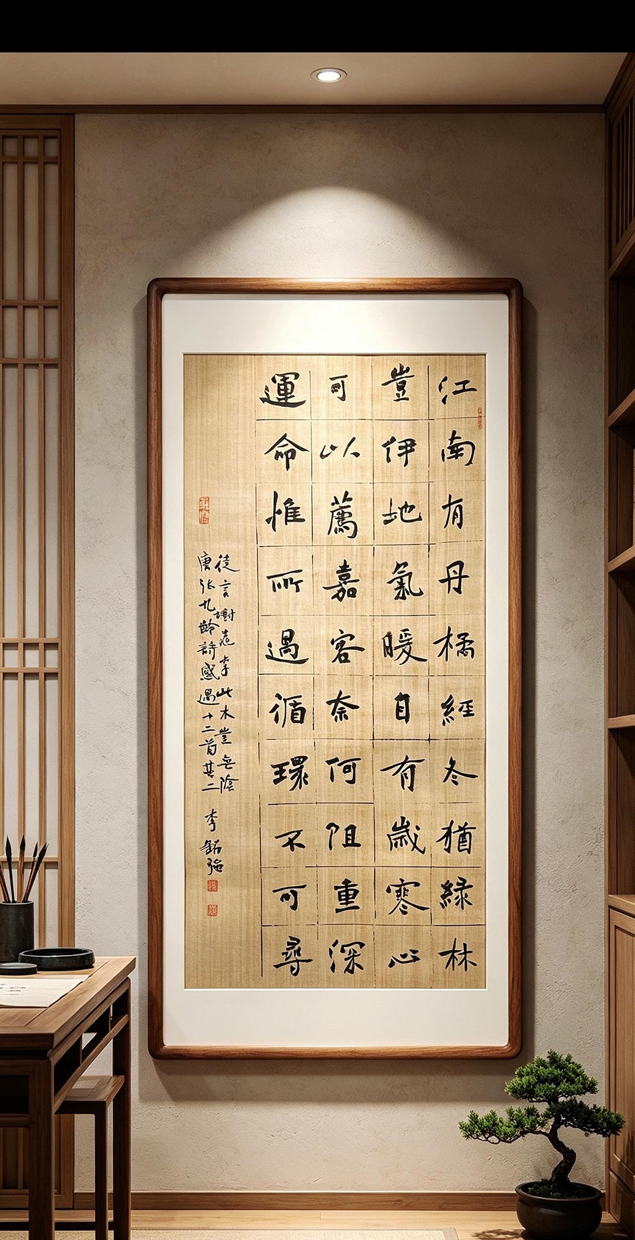每日学书法中式文化当代艺术家魏碑宋式美学