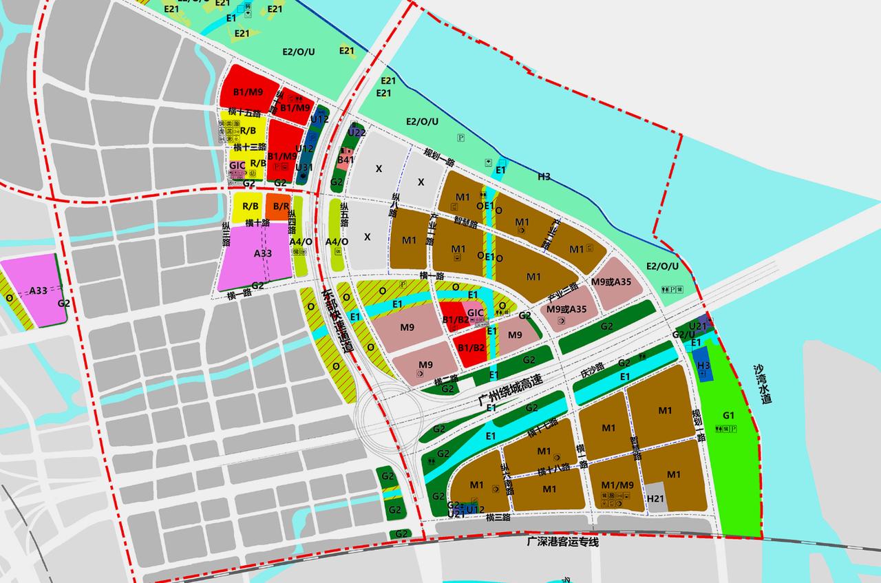【庆盛最新控规调整落实!产业大城确认】南沙发布南沙庆盛区纽区块(DC0301、D