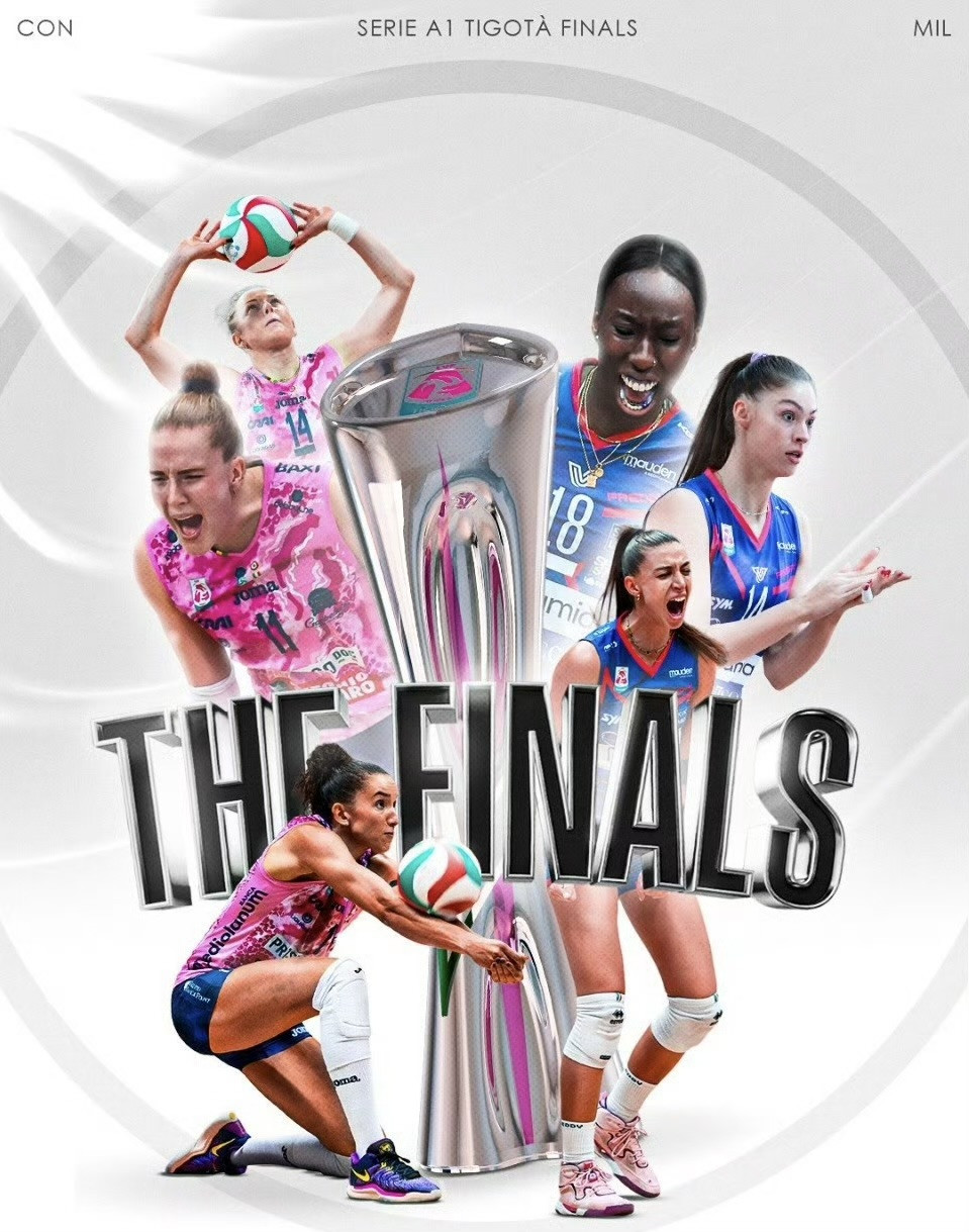 意甲女排决赛的海报中科内利亚诺队居然没有朱婷？！