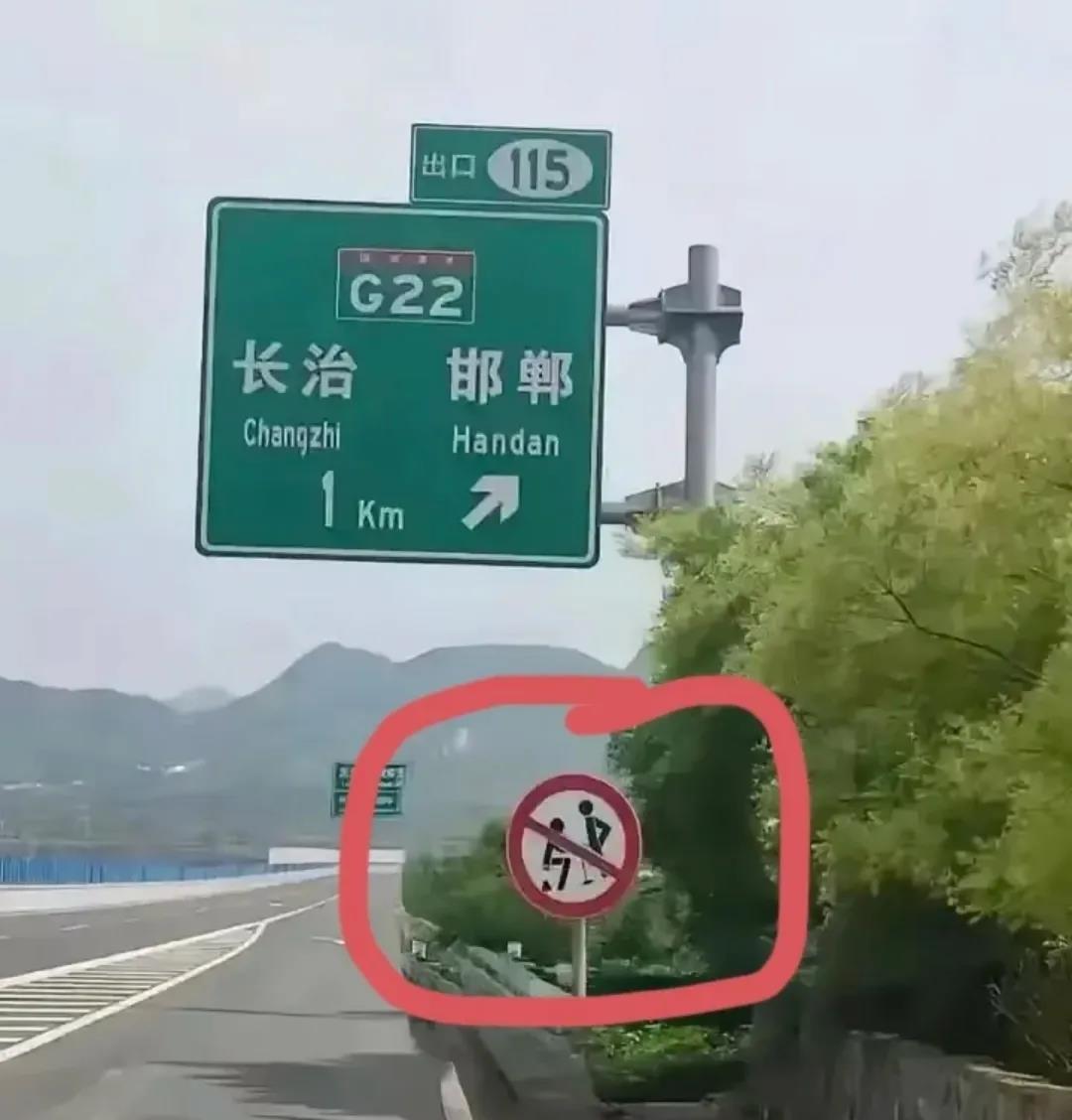 这个高速上的标志啥意思？