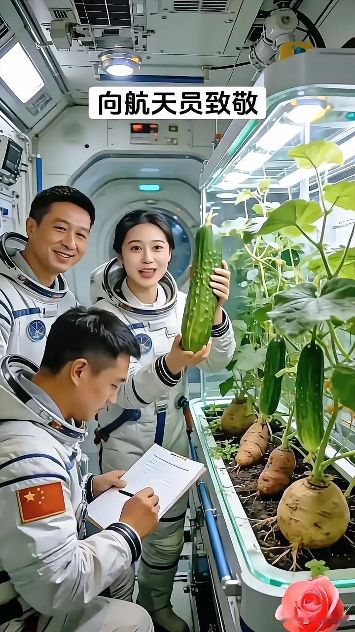向航天员致以崇高敬意！探寻太空中的农业奇迹！🚀🌱为你们点赞、加油！太空探索