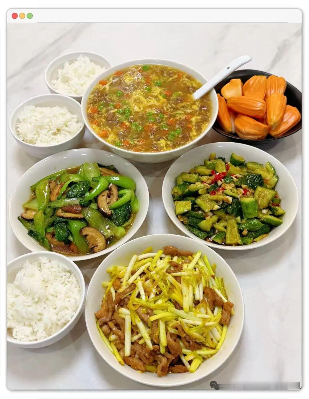 家常便当，色香味俱全，健康美味！🍛🥗🍜