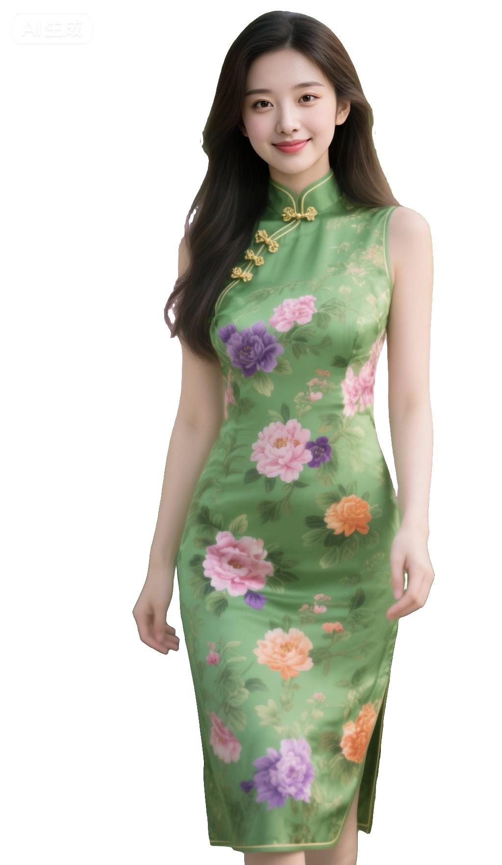 《旗袍的温柔，是岁月的答案》针脚藏着江南的烟雨，盘扣系住半盏流年的静，