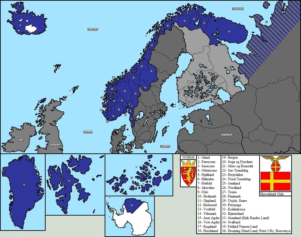 1933年，吉斯林领导的“民族联合党”借着经济危机与民间反英情绪上台，迅速