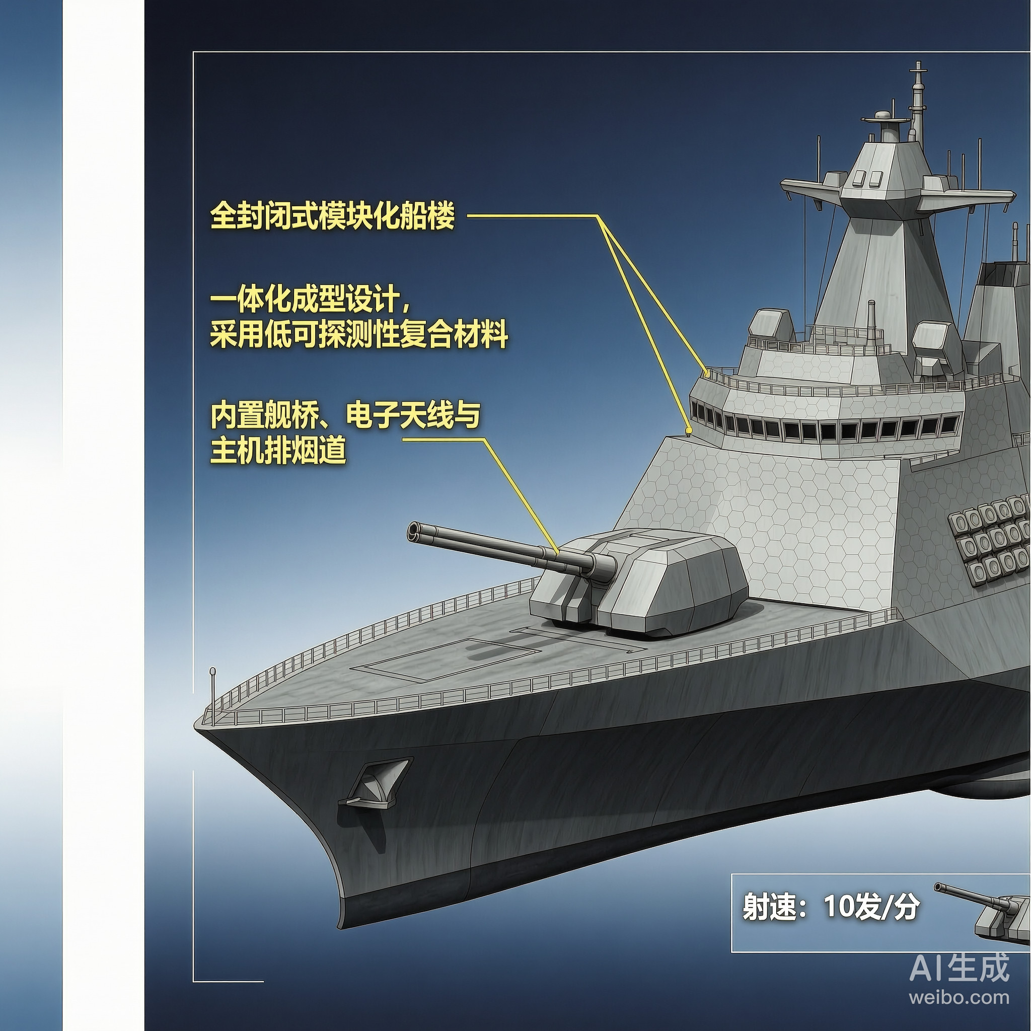 军事ai新视野美国“朱姆沃尔特”级驱逐舰“朱姆沃尔特”（Zumwalt）级驱逐