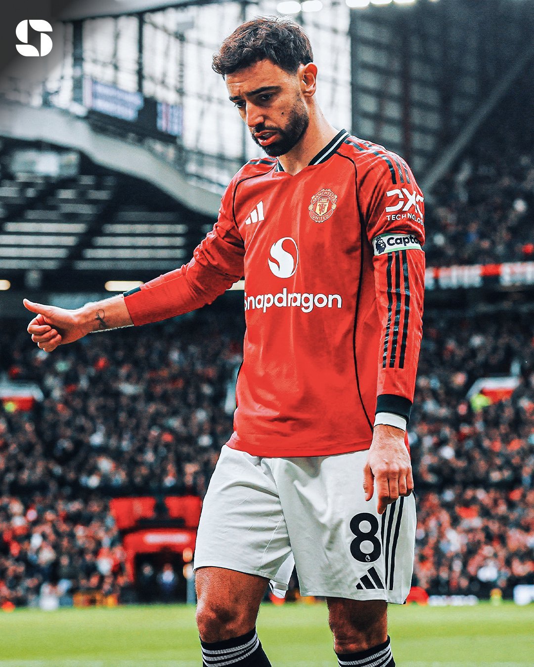 曼联布鲁诺·费尔南德斯本场先后助攻卡塞米罗和舍什科，已追平个人英超单赛季助攻纪