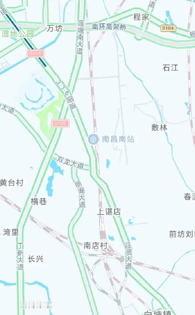 说起来有点怪，南昌往南边看，莲塘、向塘那一片，人也不少，经济也不差，还有个南昌南