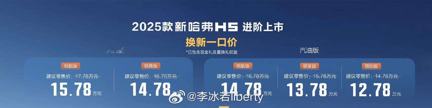 哈弗h5上市了这台主打实用的车价格大家觉得如何？14.78-17.78万10w