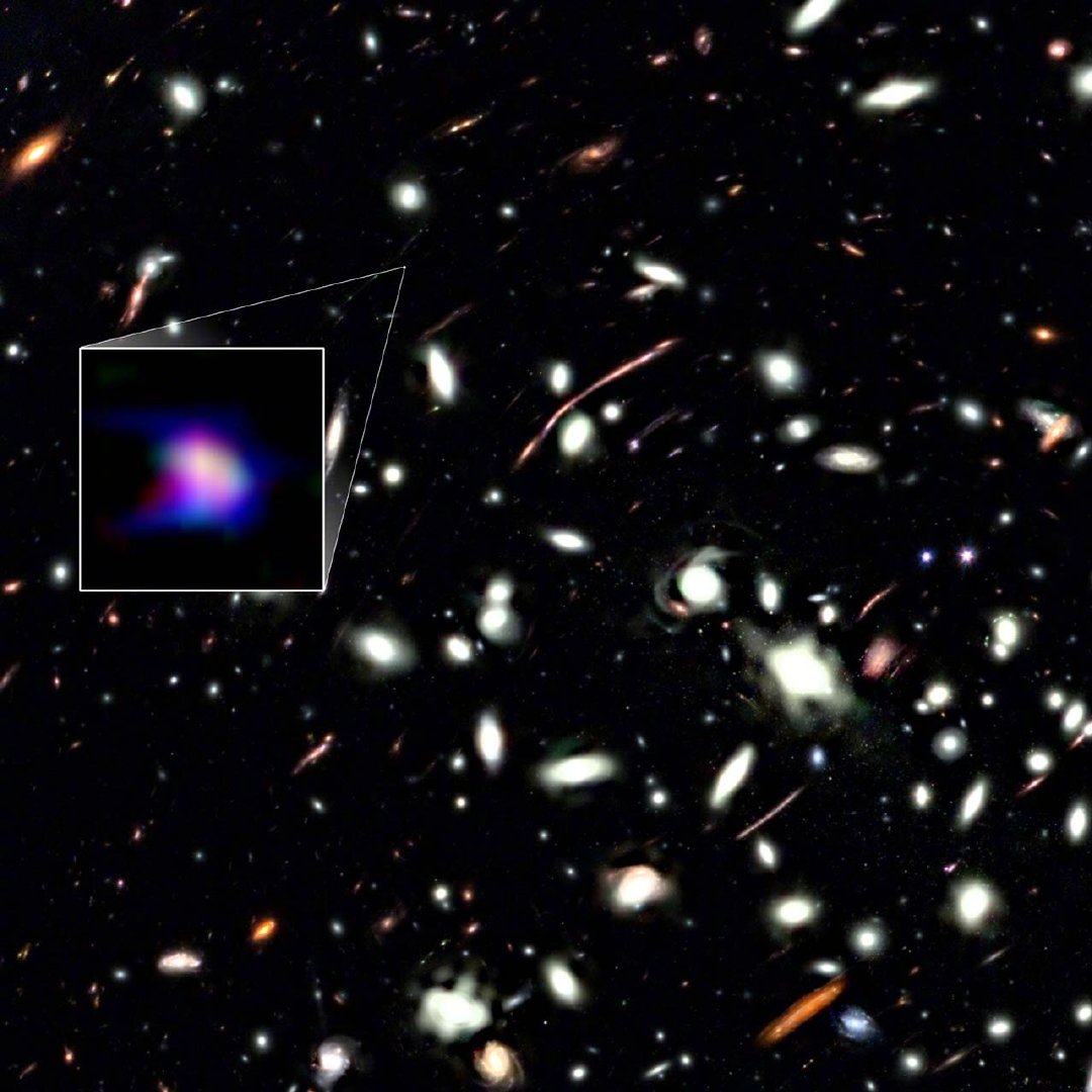 人类呼吸所需的氧气，在宇宙诞生之初并不存在。在距今130亿年前的深空，存在一个几