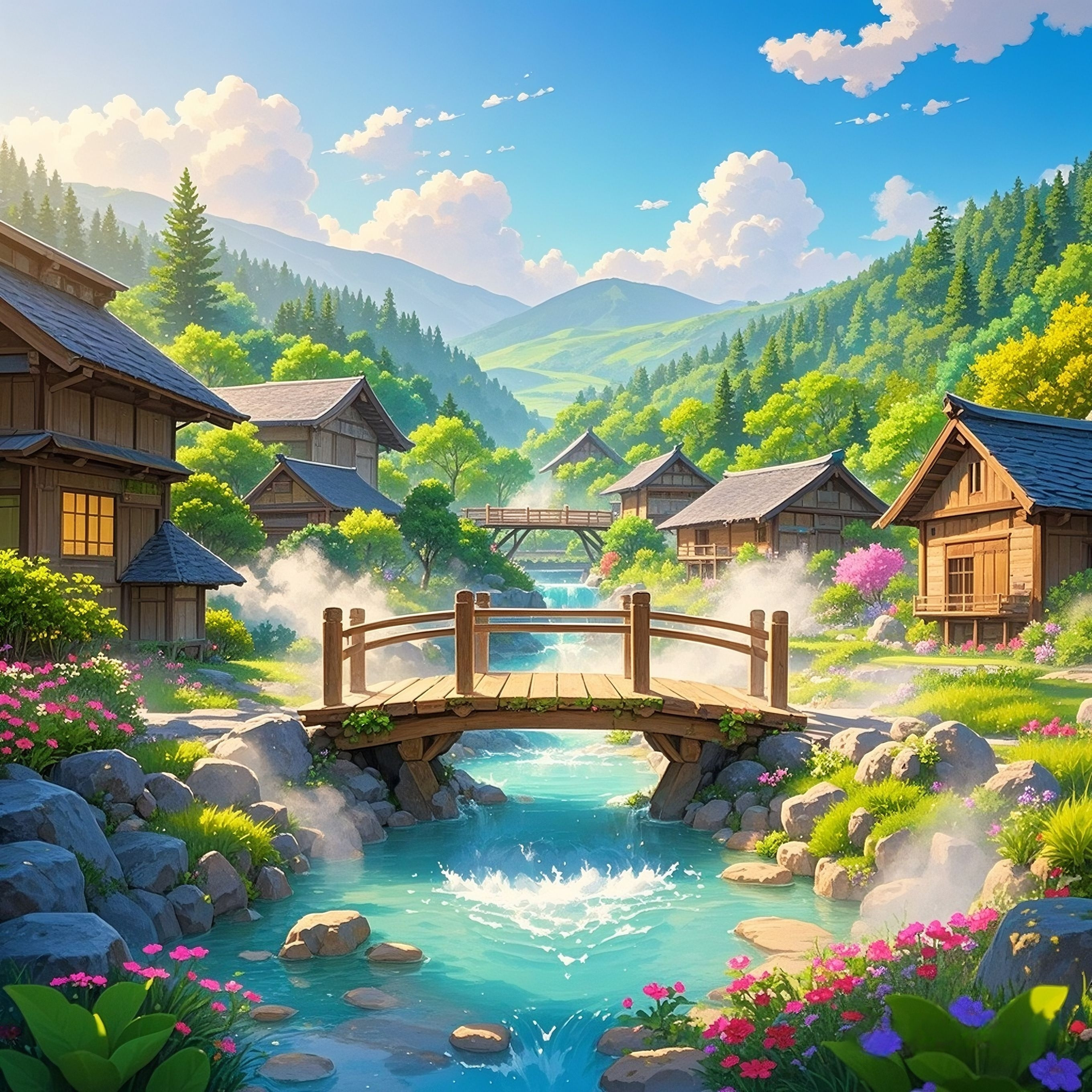 ✨山间温泉✨