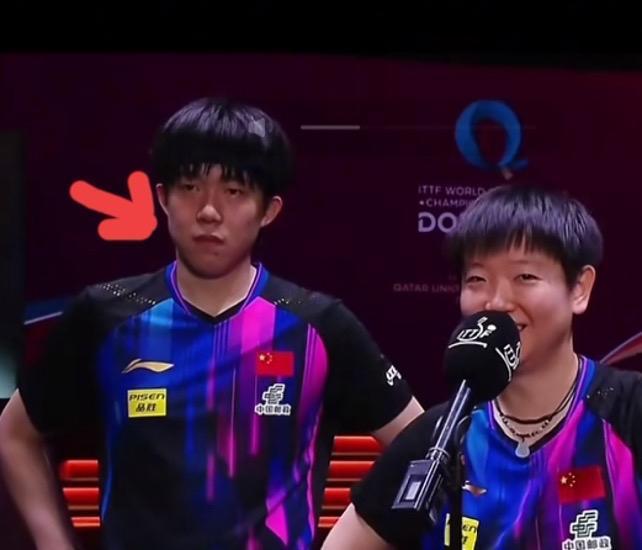 10月29日，孙颖莎，王楚钦2人期待香港总决赛，没想到两人精彩发言都提到了1点，