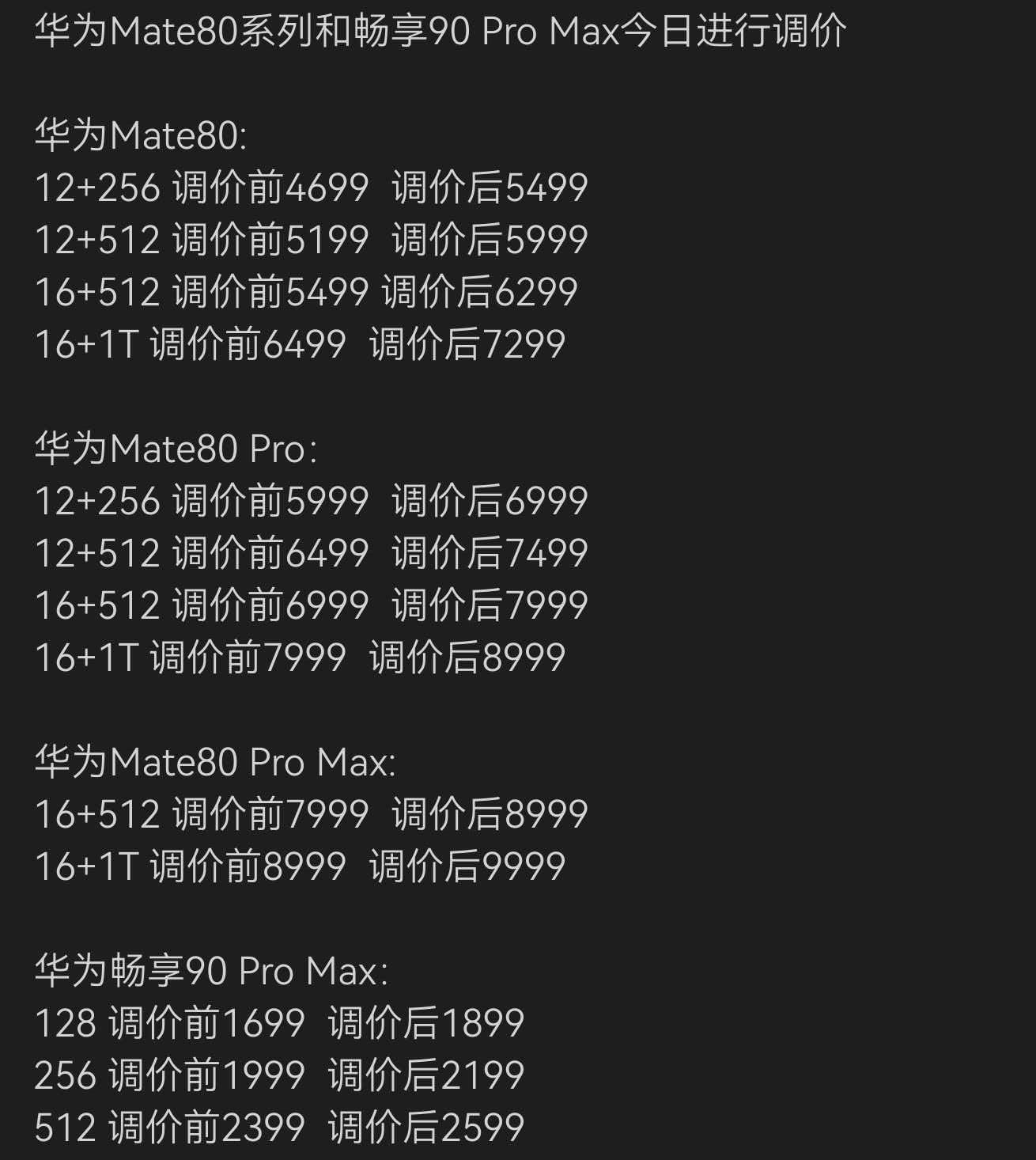 华为小米荣耀回应手机涨价都涨价了，​​​
