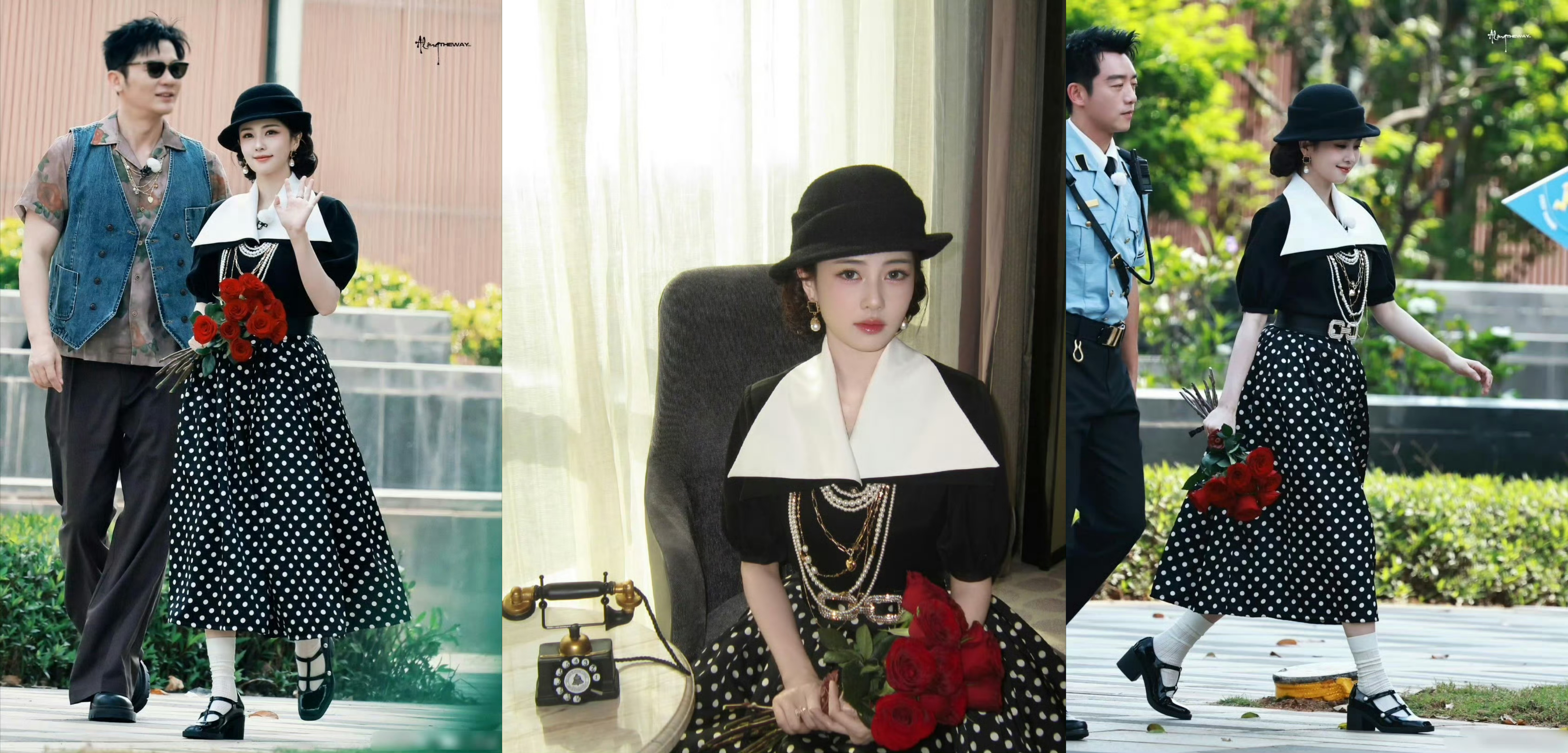 白鹿白鹿留洋大小姐造型白鹿留洋大小姐妆造，一眼好贴，请递本！白鹿在《奔跑吧》