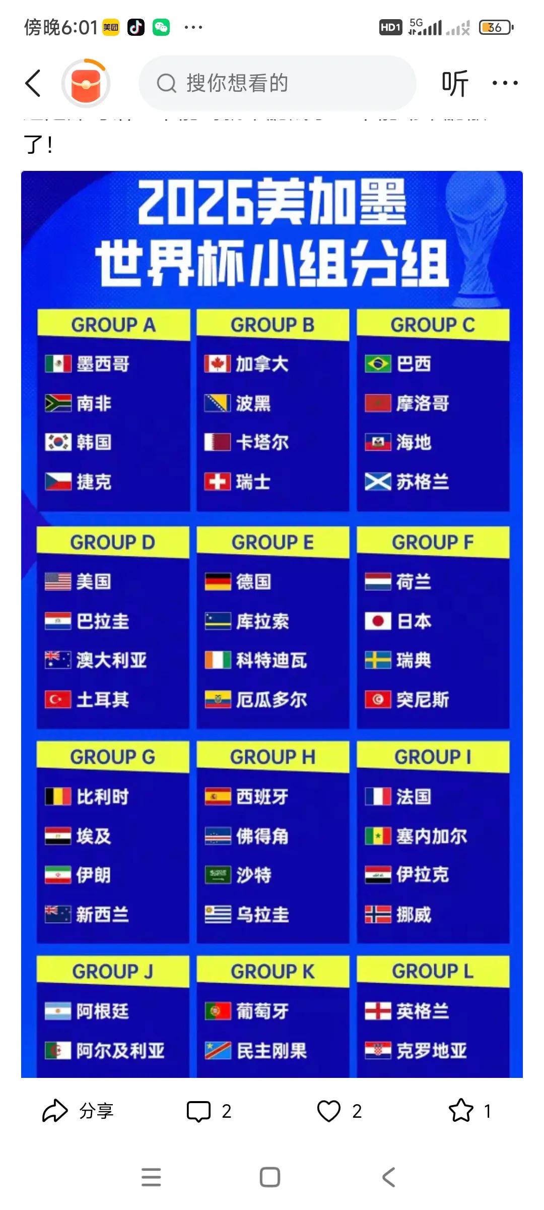 这个世界杯扩军后，增加到48支球队，强弱悬殊太大了，观赏性下降了，，，至少十几