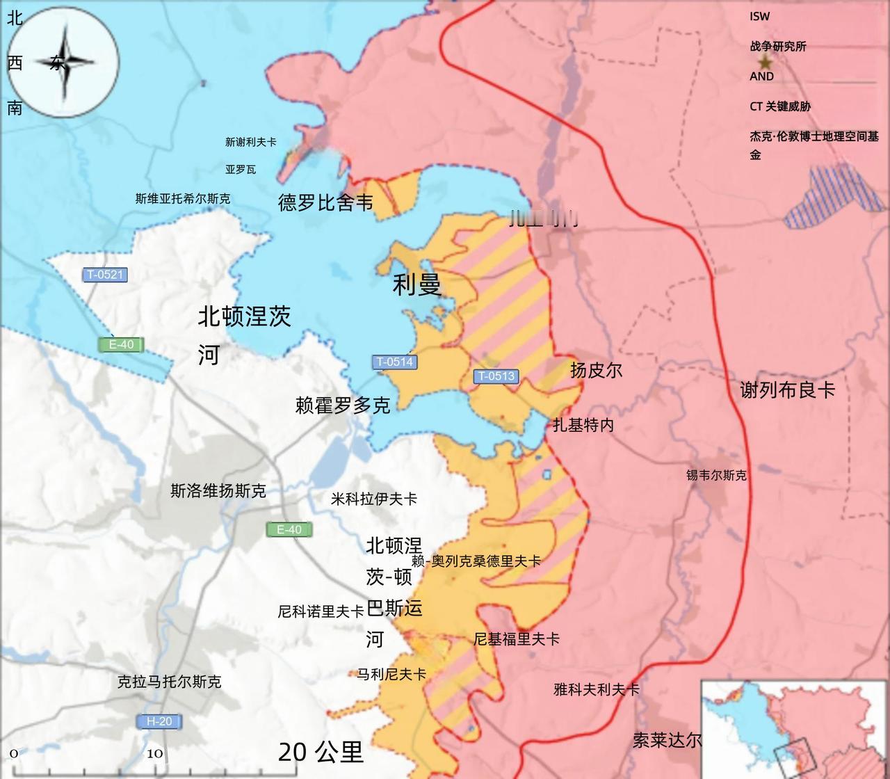 决战双子城之外围争夺：乌军在利曼阻击俄军，俄军有效控制斯城东部高地7月16
