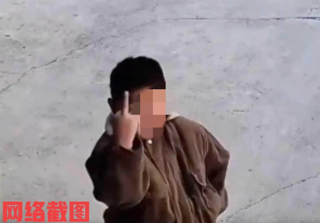 江苏有妈妈上班时用监控看在家的孩子。可让妈妈没想到，这孩子对着监控镜头竖了中
