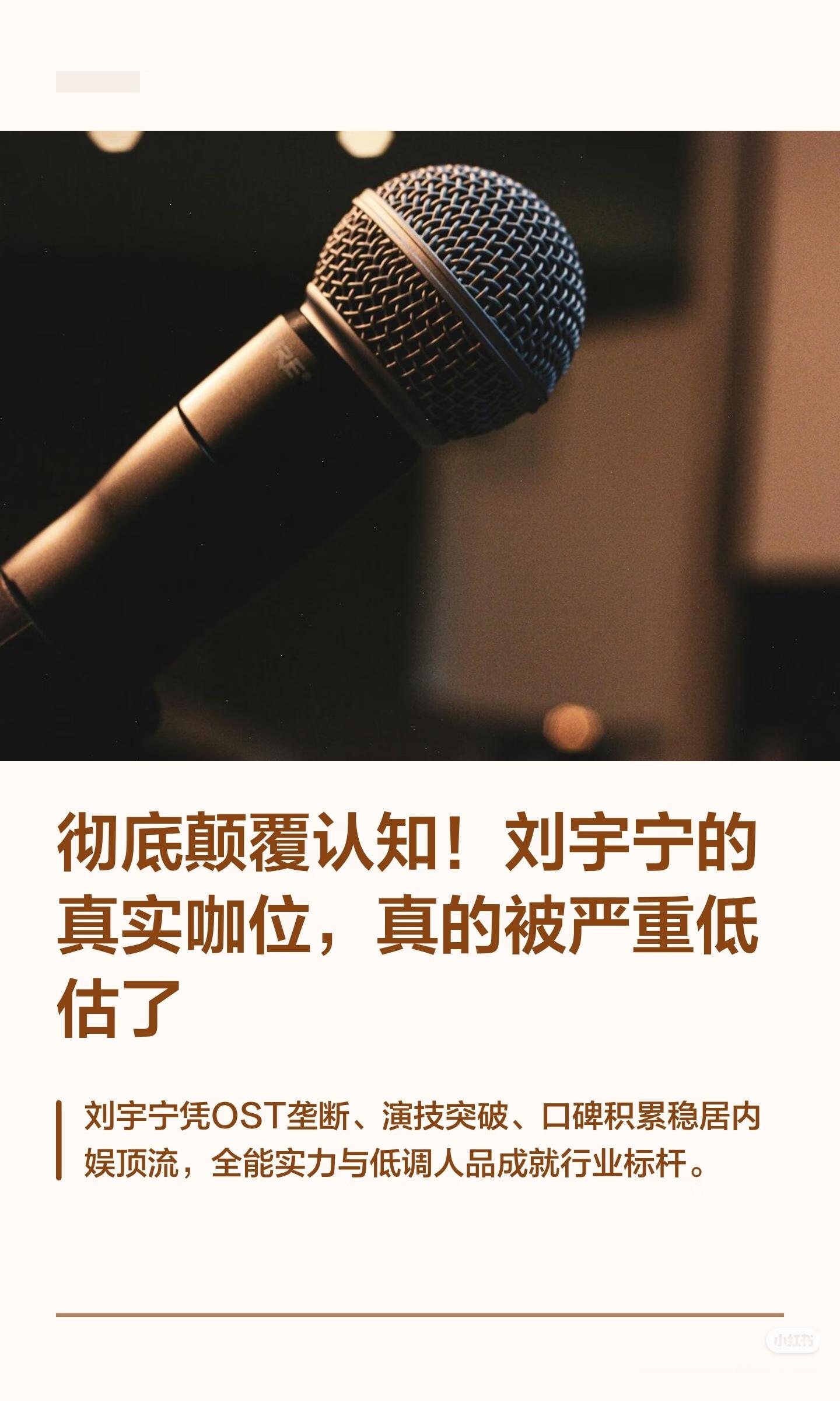 ✨颠覆固有印象！刘宇宁的咖位一直被大家严重低估。OST撑起内娱半壁江山，国民认可