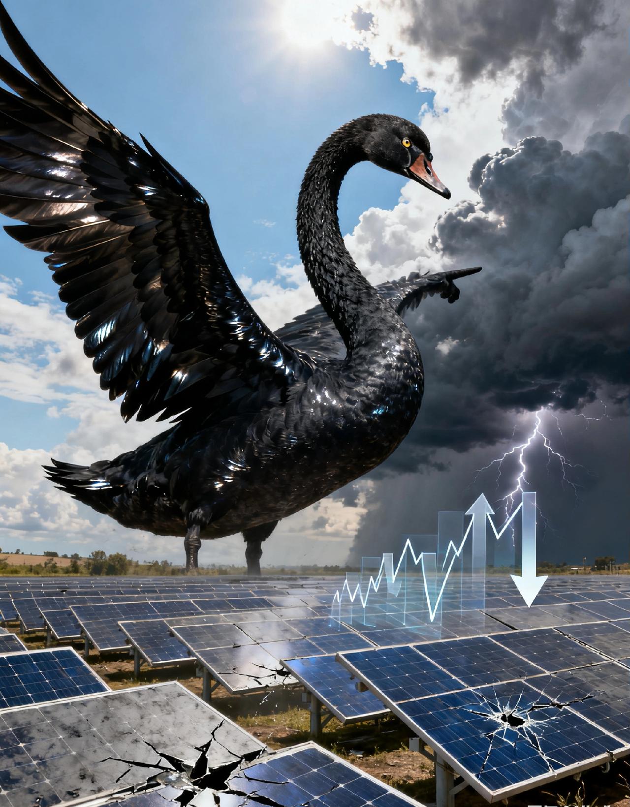 光伏双黑天鹅齐至！短期巨震，中长期分化，周一开盘必看——今晚光伏迎