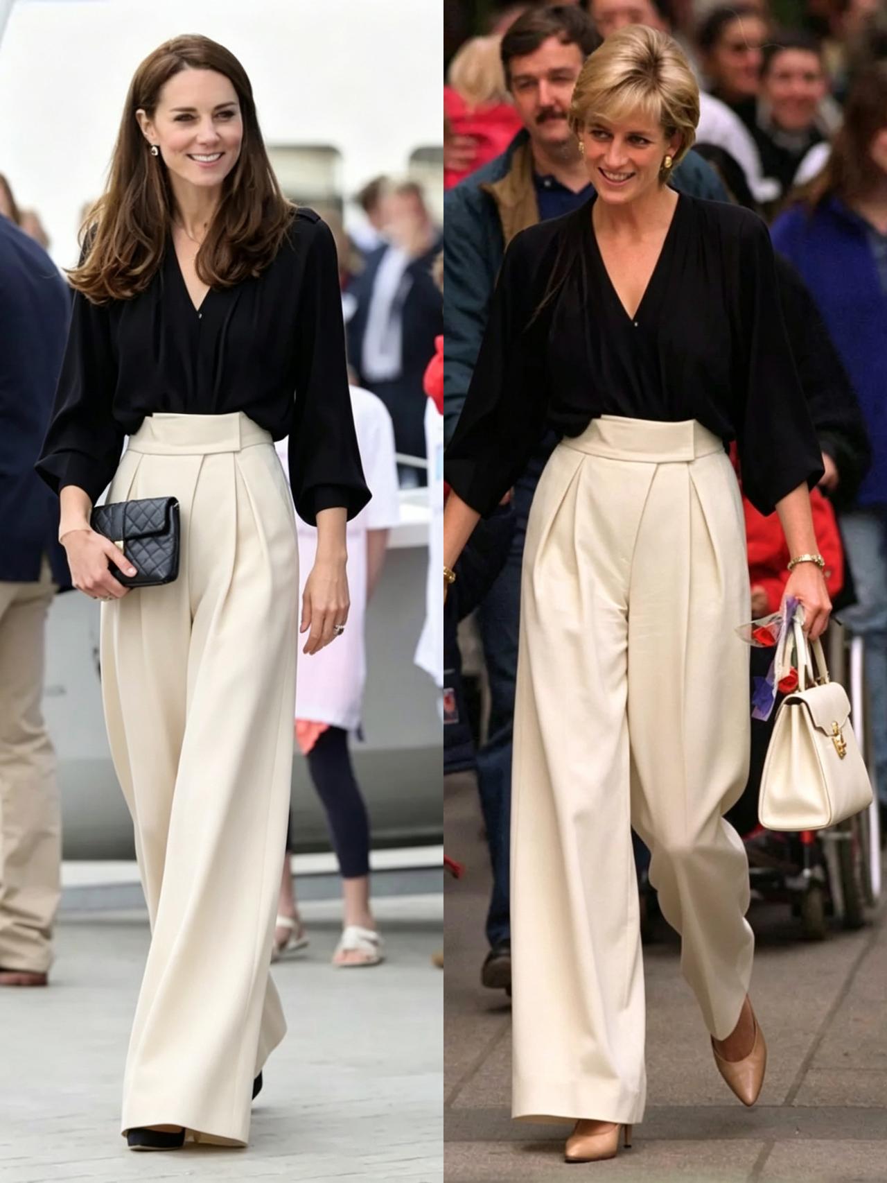 我实在是太喜欢她们婆媳两个人啦，都是行走的衣架子。唯一不同的地方就是发色和背景，