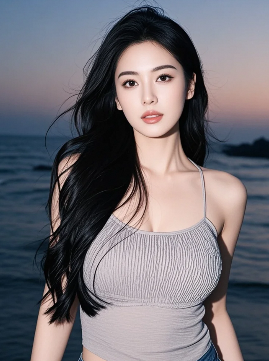 夕阳西下，她是海天之间最动人的风景