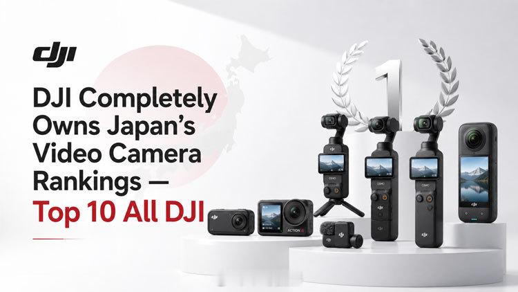 大疆称霸日本相机市场：十大DJI产品大疆pocket4p“当一个品牌占据
