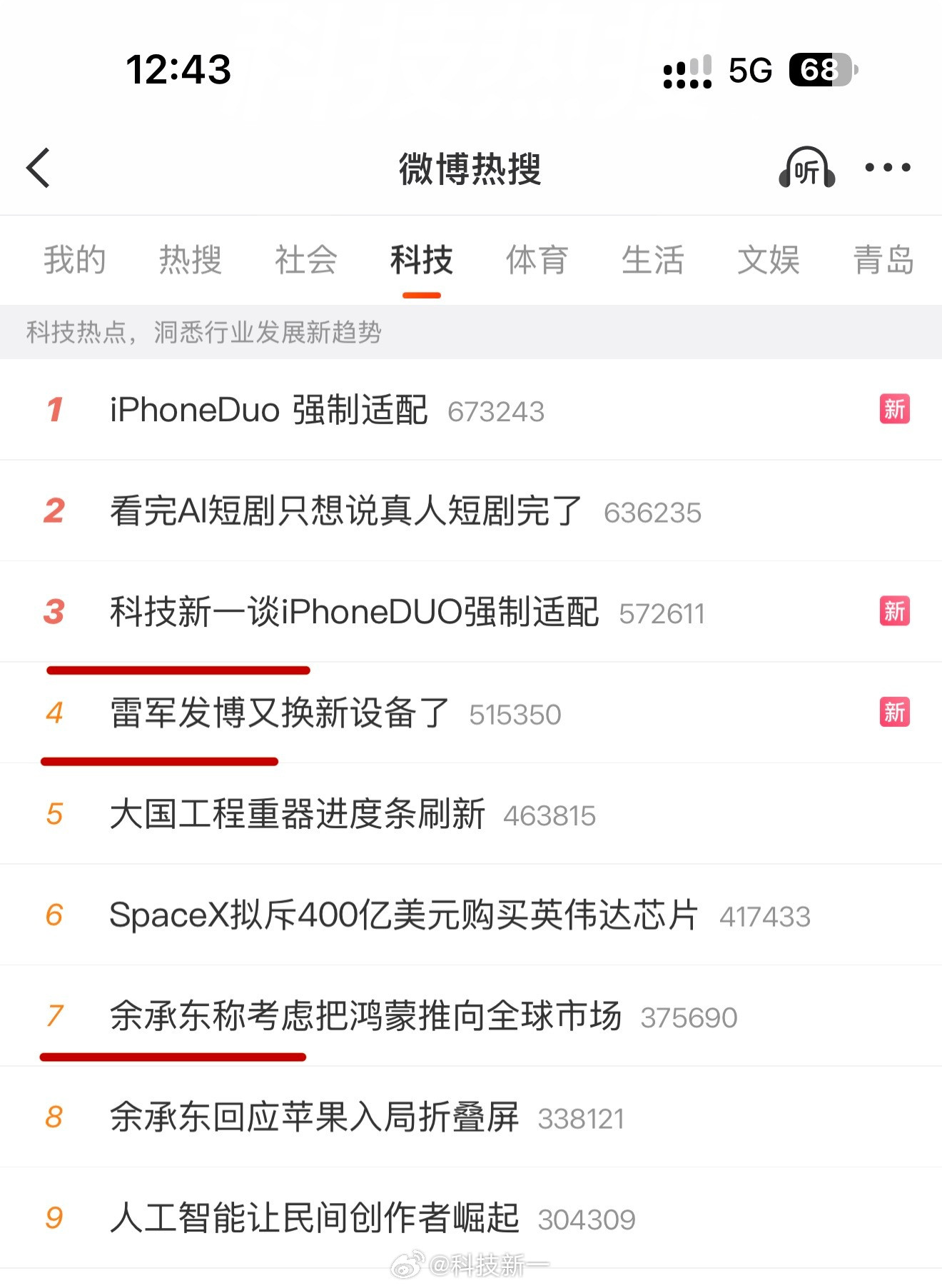 事实证明雷军和余承东都不如科技新一[doge]​​​