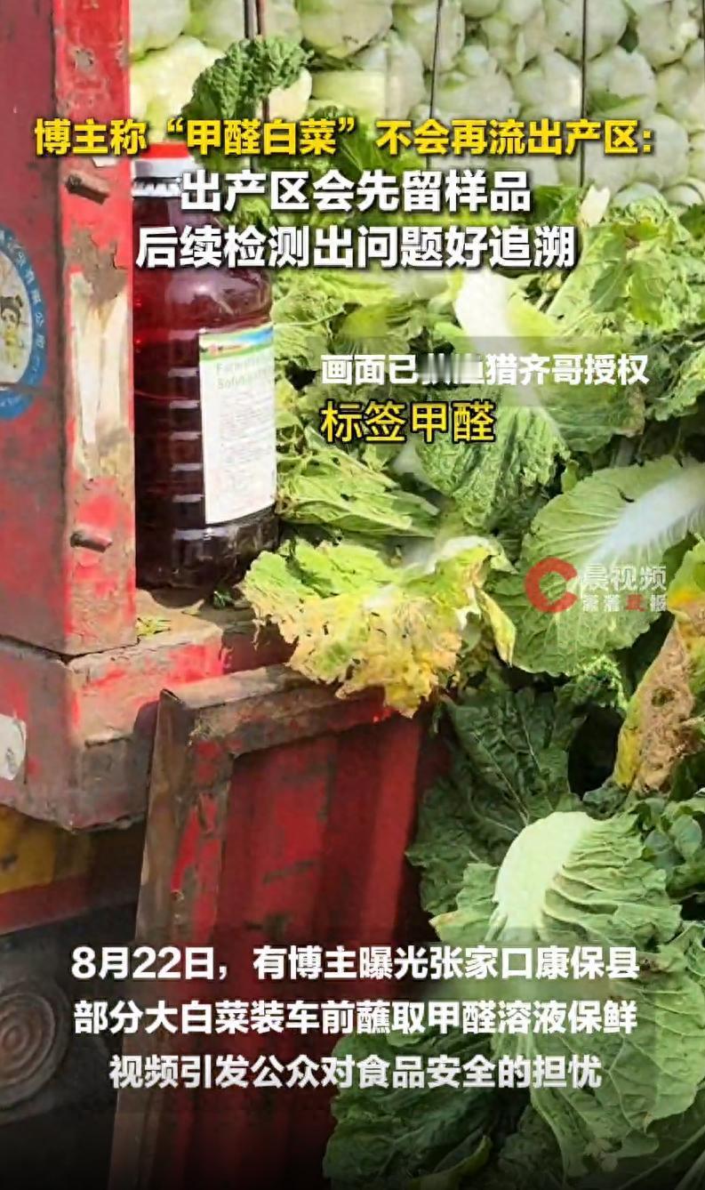 博主“渔猎齐哥”再更新“甲醛白菜”事件后续：大家以后大概率不会再吃到蘸药白菜 