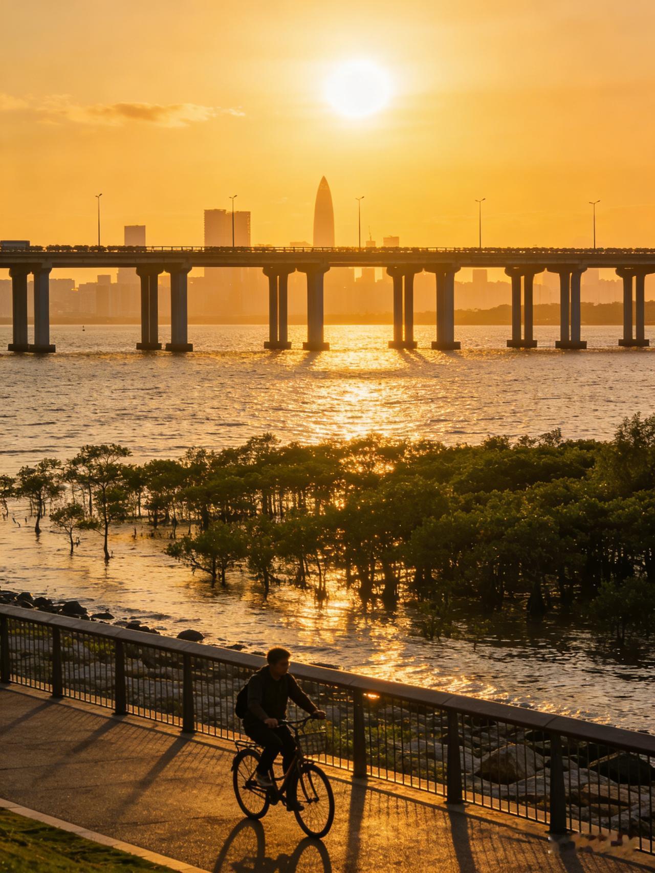 🏆精选必游公园**1.深圳湾公园：城市与海的交响**作为深圳的“城市