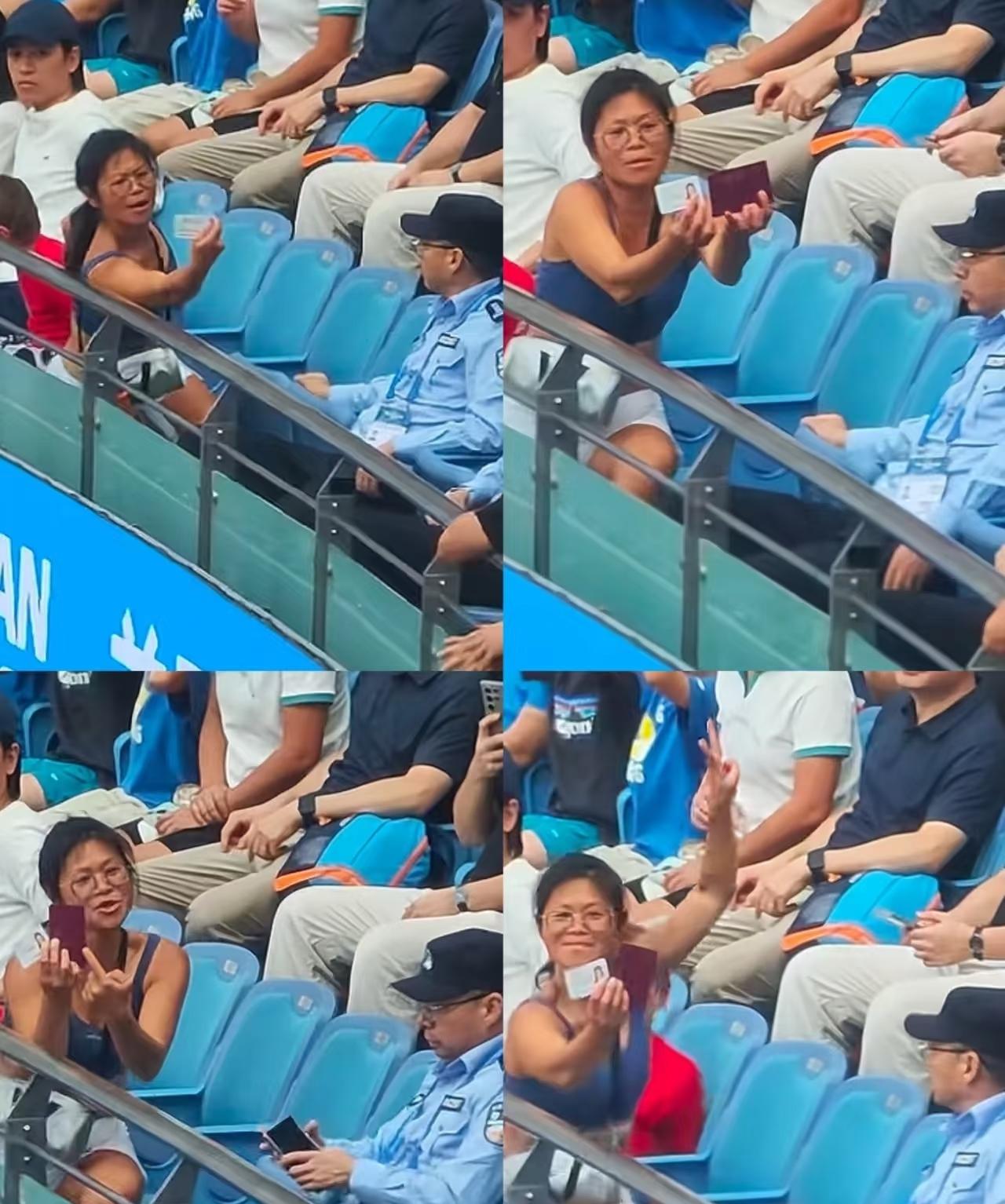 在上海网球大师赛酗酒闹事被保安抬出去的女的，其实也没有多少钱多大本领，属于越没什