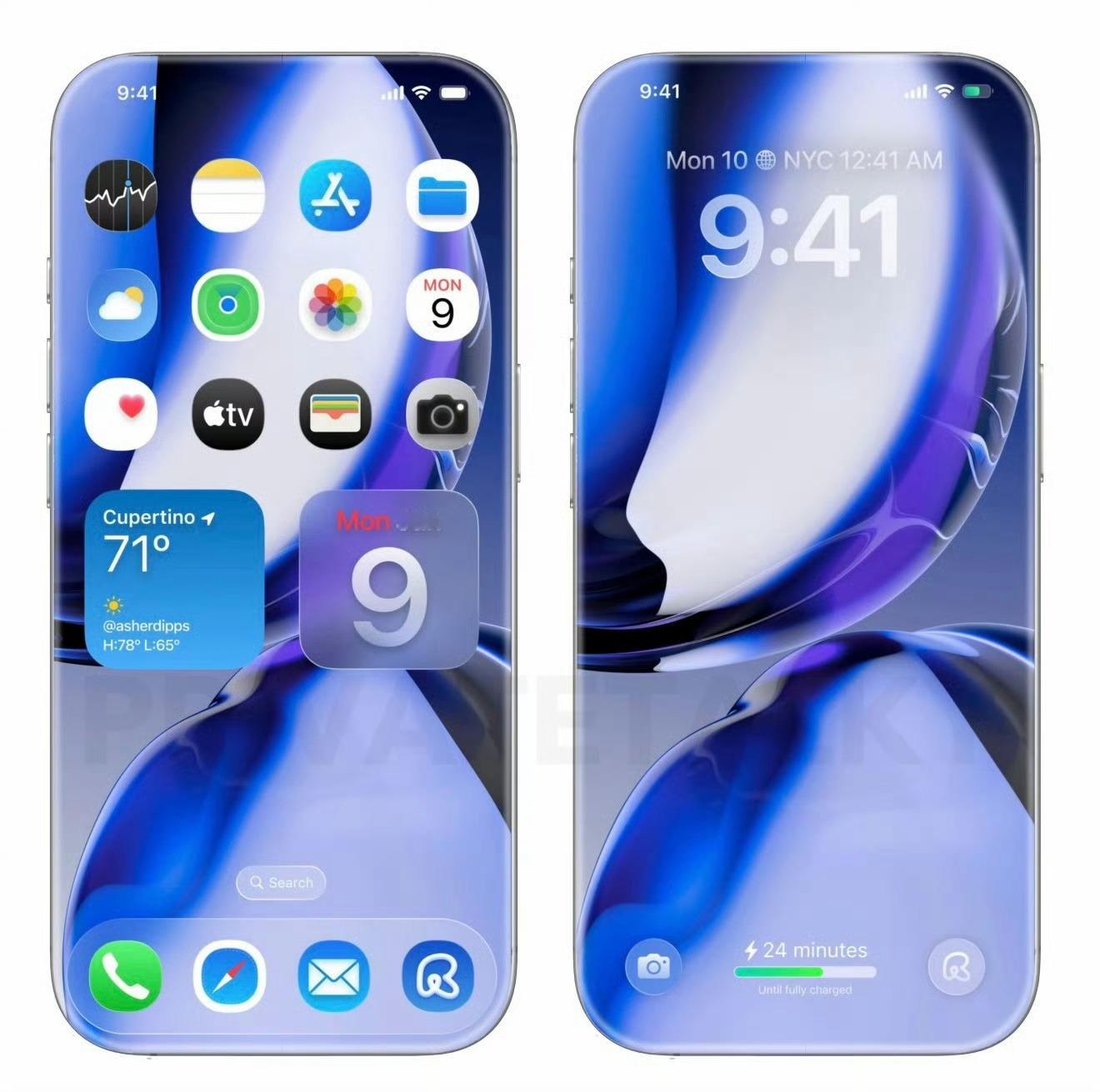 首款曲面iPhone苹果终于舍得在产品形态上多花点心思了，之前手机行业总是苹果引