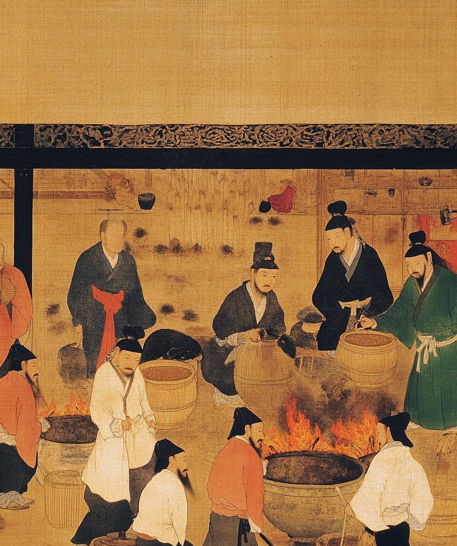 唐朝末年，地方割据，纷争不息；有一个负责皇宫维修的小吏预感大乱将至，于是把豆子