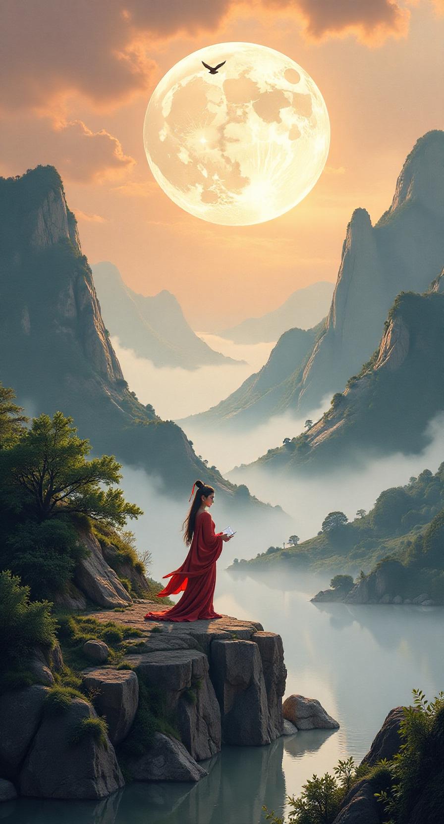 赏析：这幅对联的下联“笔下觅桃源”与上联“书中寻净土”相得益彰。下联以“笔下”呼