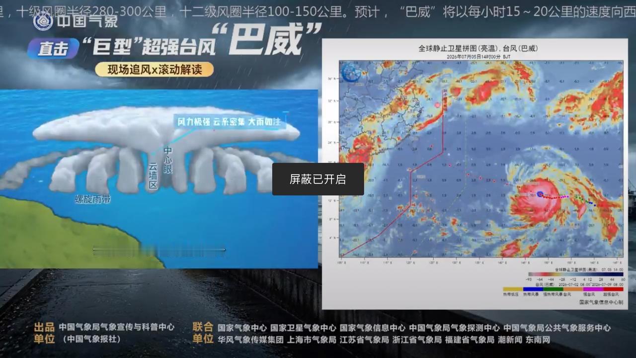 这一次的台风巴威也太厉害了，我今天看了一下“台风的形成”。算是科普类的，就是说云
