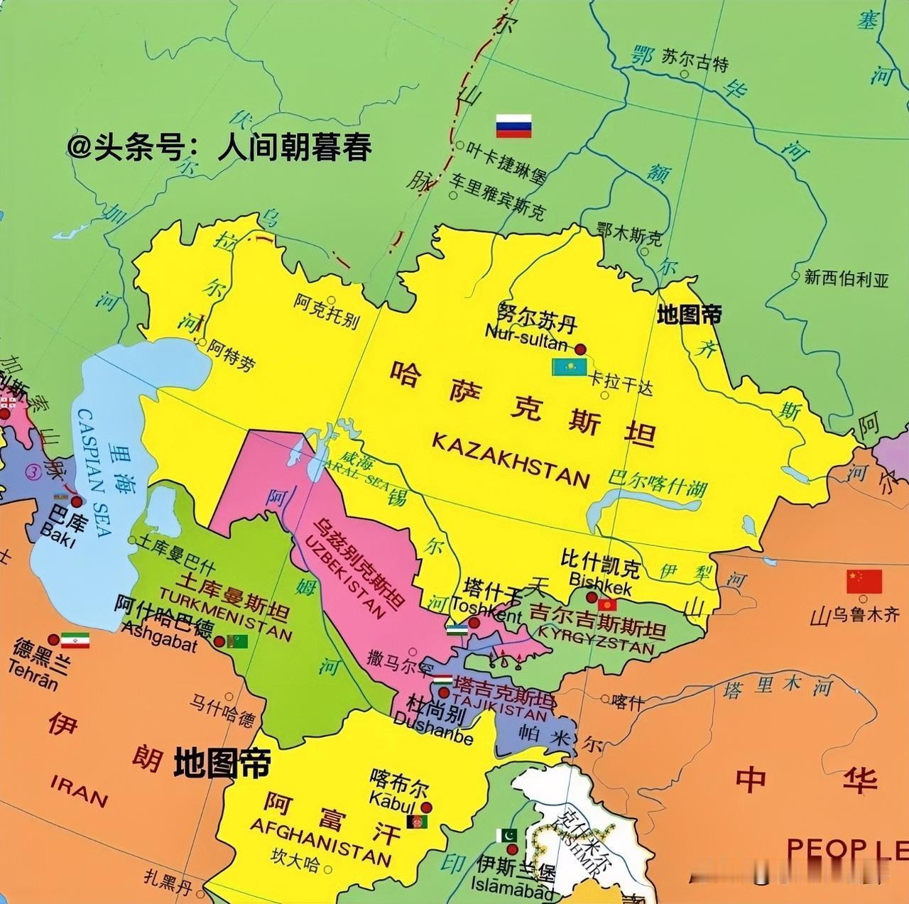 对比葡萄牙而言，乌兹别克斯坦的体量还真不算小啊。地理上，乌兹别克斯坦位于中亚地区
