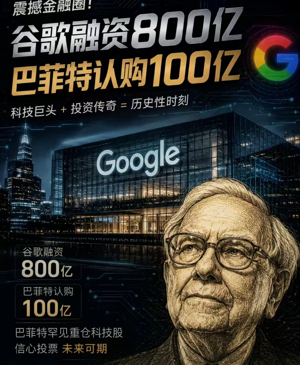 谷歌一季度净利润625.78亿美元，但计划通过股权发行筹集800亿美元资金，用于