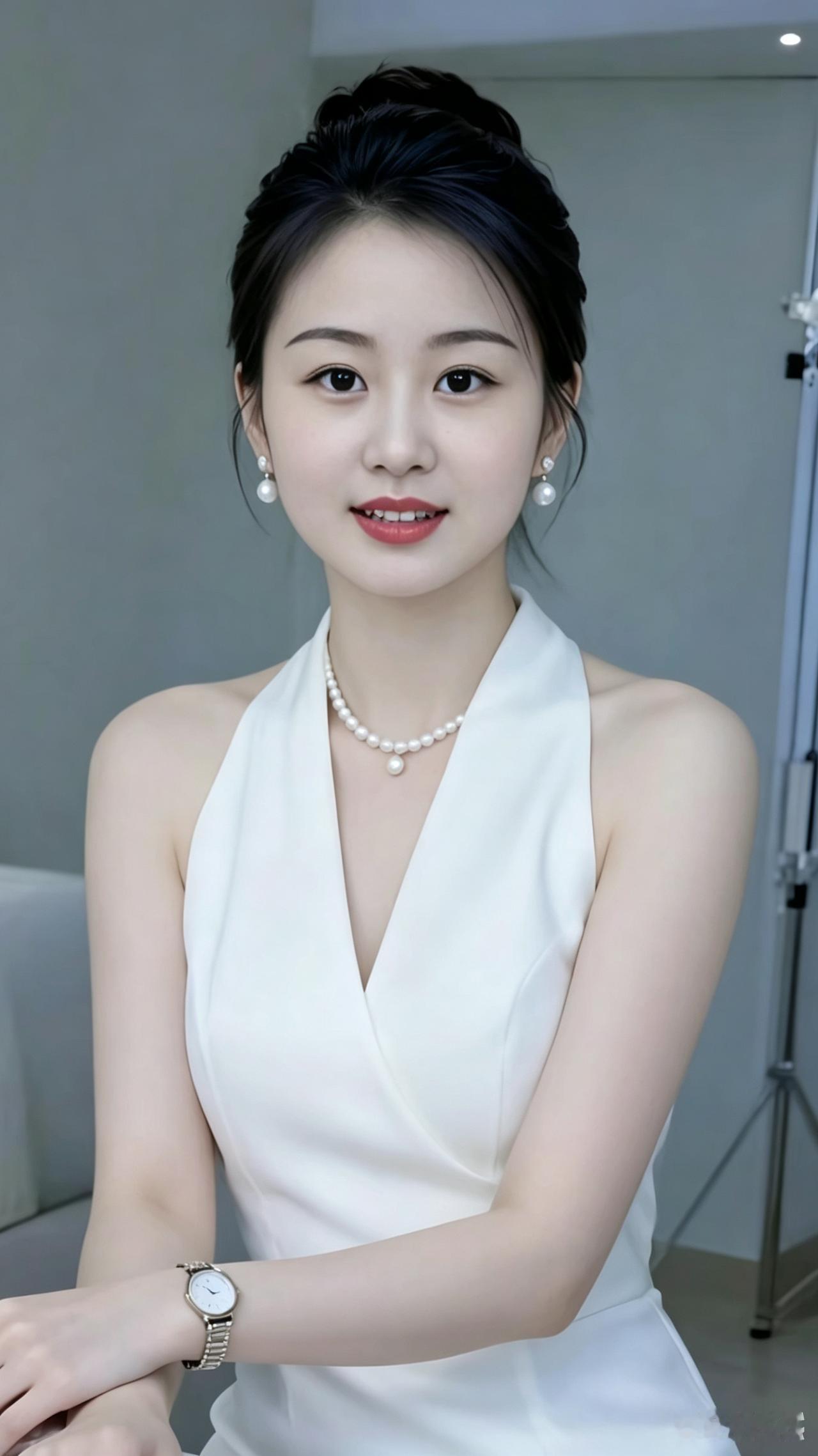 留白，让人难测年纪眉眼纯净，尽显温婉之态，实难窥得真实年岁皮肤细腻，不见细纹