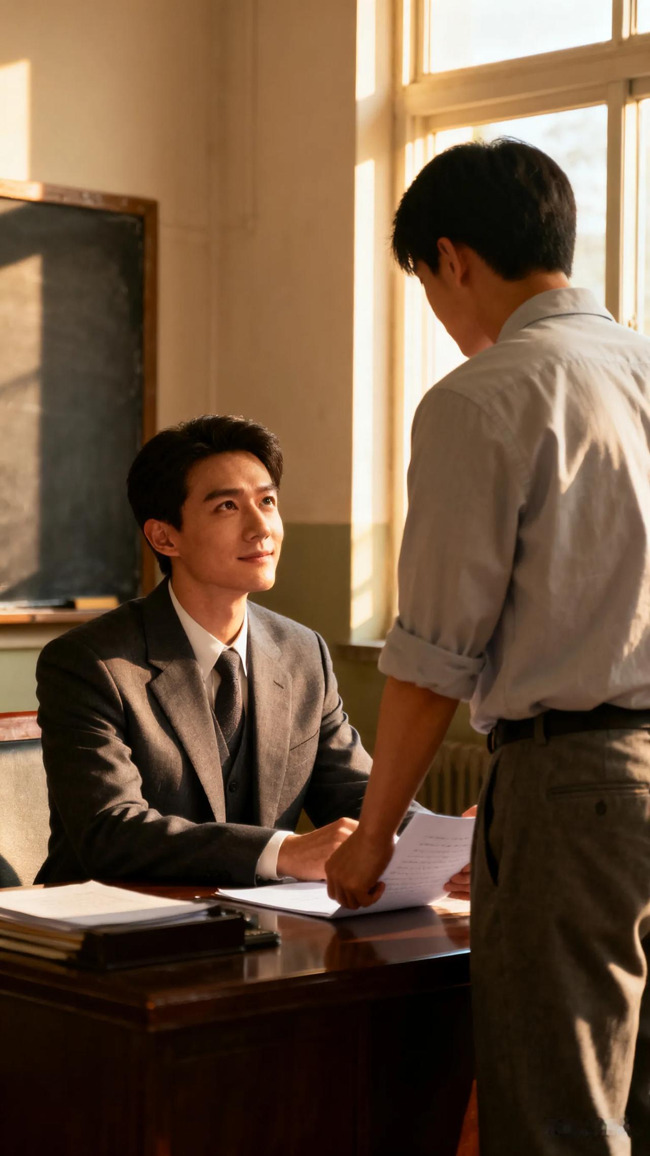 这学期来了个年轻校长，很受老师们欢迎：1、一般不开会，有什么事在