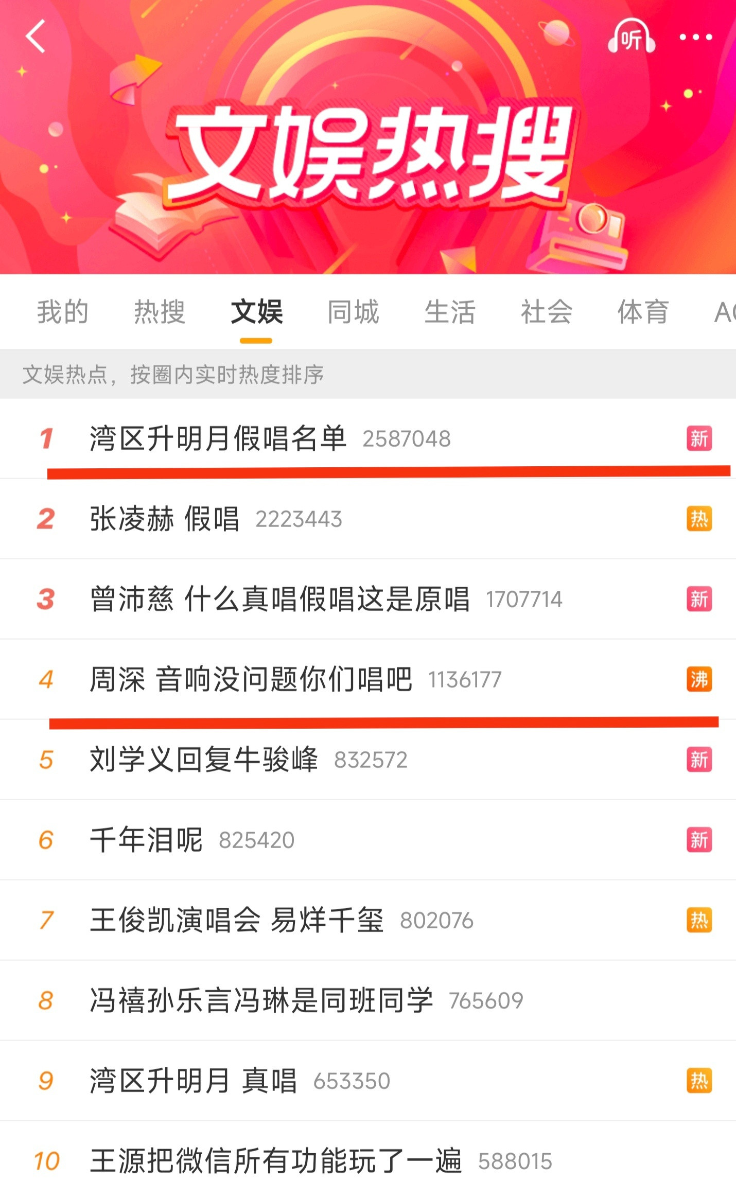 湾区升明月晚会又成大型打假现场，周深成了质检员根据网友统计湾区升明月假唱名单：马丽、张凌赫、欧阳娜娜