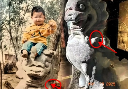 彻底说不清了！”近日，安徽一男子到一私人博物馆参观时，发现博物馆里的石狮子和17