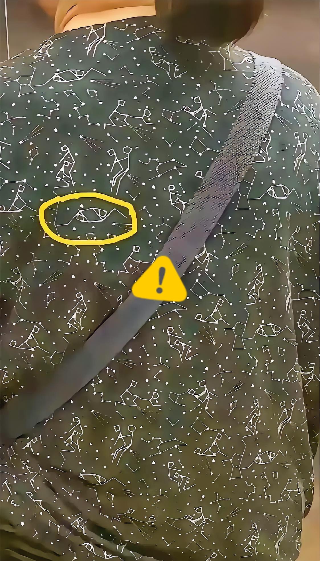 在电梯里的这个邻居阿姨她穿的衣服远看没什么特别仔细一看天呀这是什么虎狼