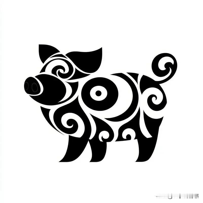 生肖猪是十二生肖里的老幺，排在地支的第十二位。别看猪平时憨态可掬，其实天资聪颖，