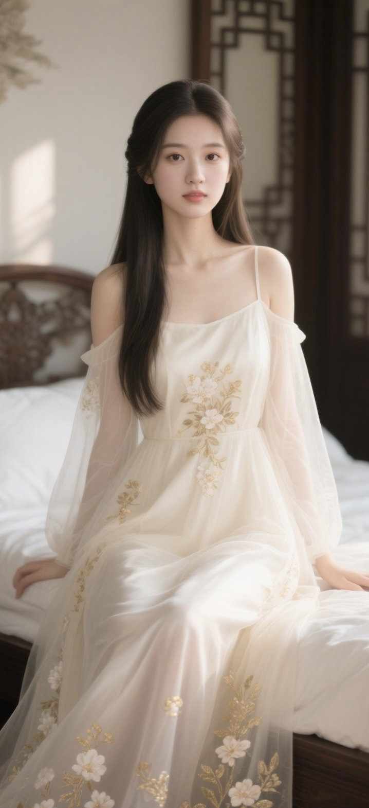 少妇雪纺写真集，气质如兰动人心