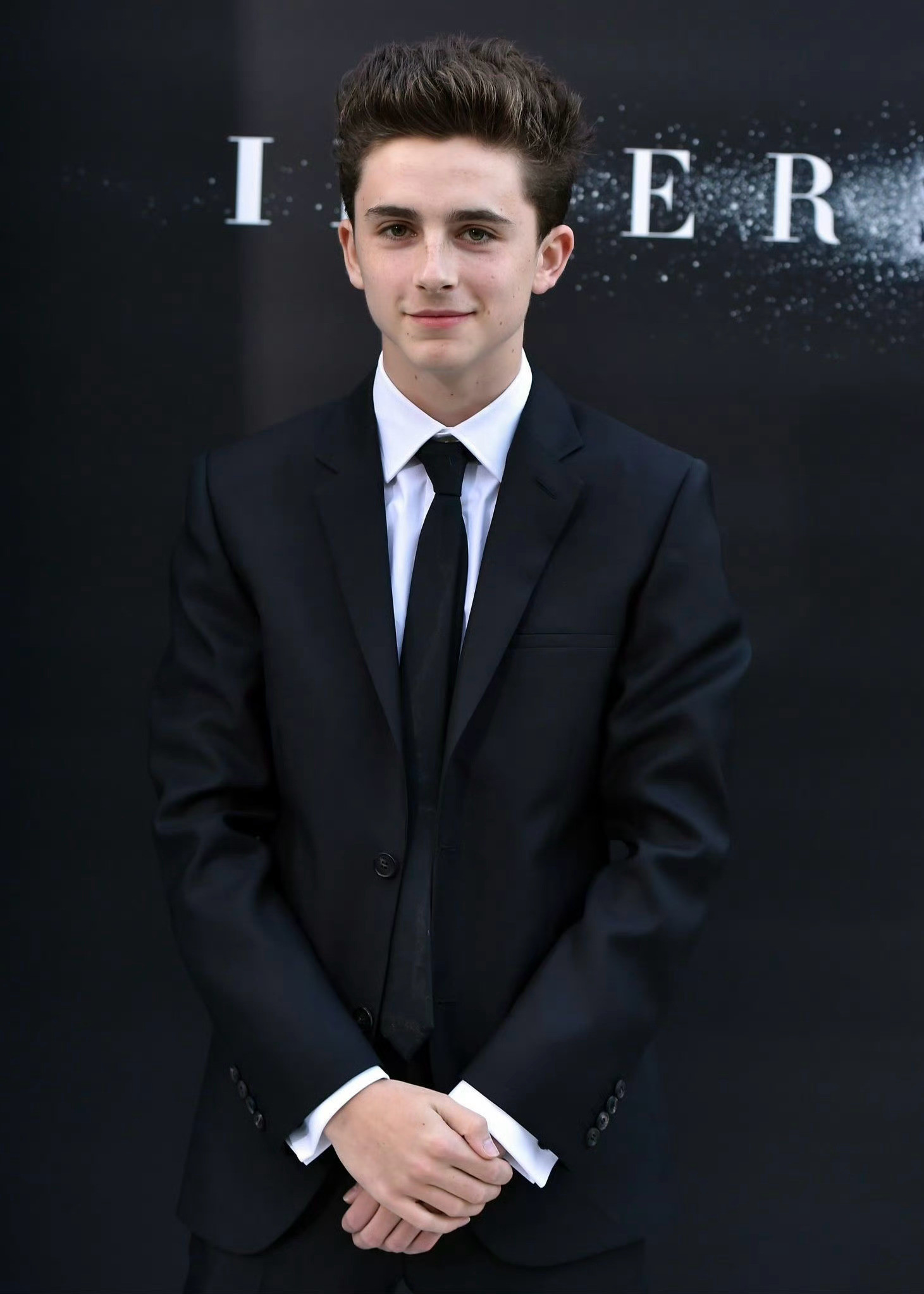 2014年《星际穿越》首映礼上18岁的甜茶