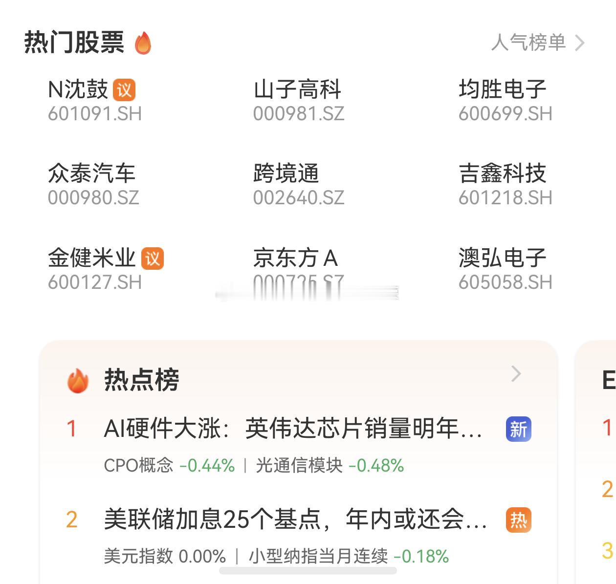 #股票##东方财富##微博#热度代表人气，人气代表资金，有资金认可就能赚钱啦财联社：N沈鼓、中天科技