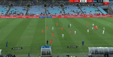 在澳大利亚的地盘，中国国足“复制”对阵澳大利亚队的进球，只是唯一不变的是张玉宁，