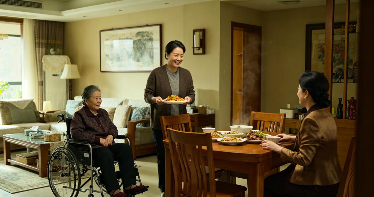 婆婆瘫痪，我伺候12年，大姑子回来我做了一桌菜，饭桌上大姑子说：嫂子，爸的退休金