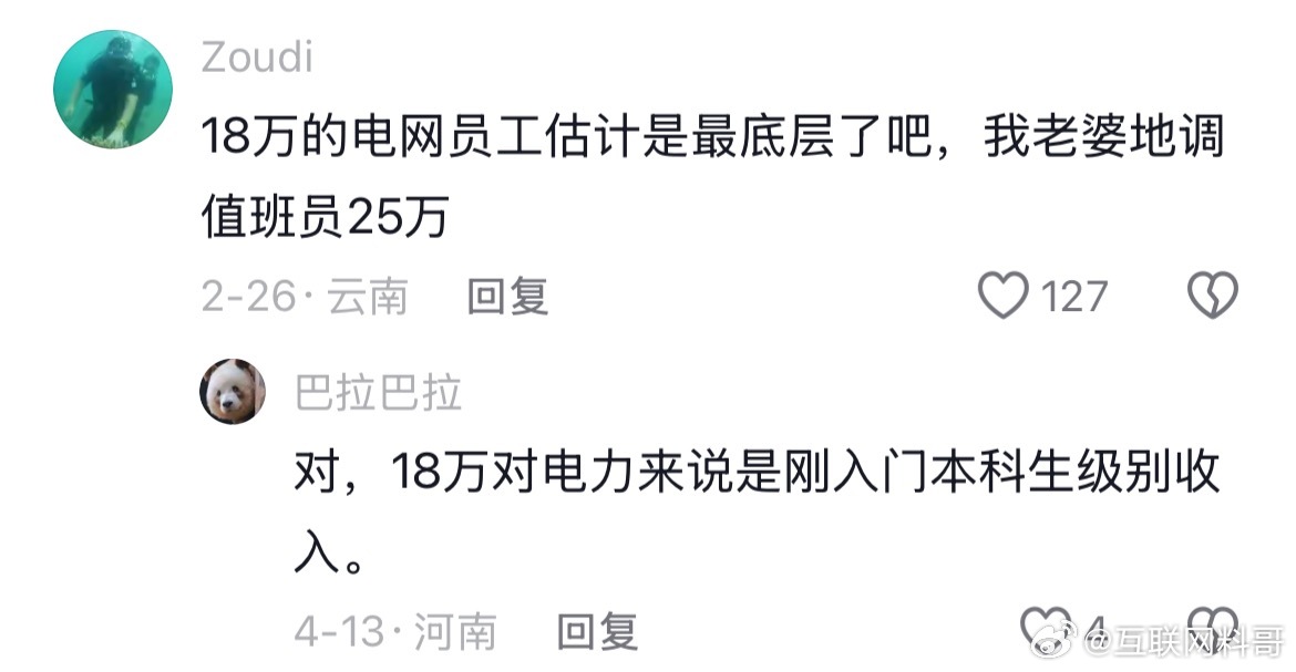 真恐怖！电网普通员工的真实收入！​​​