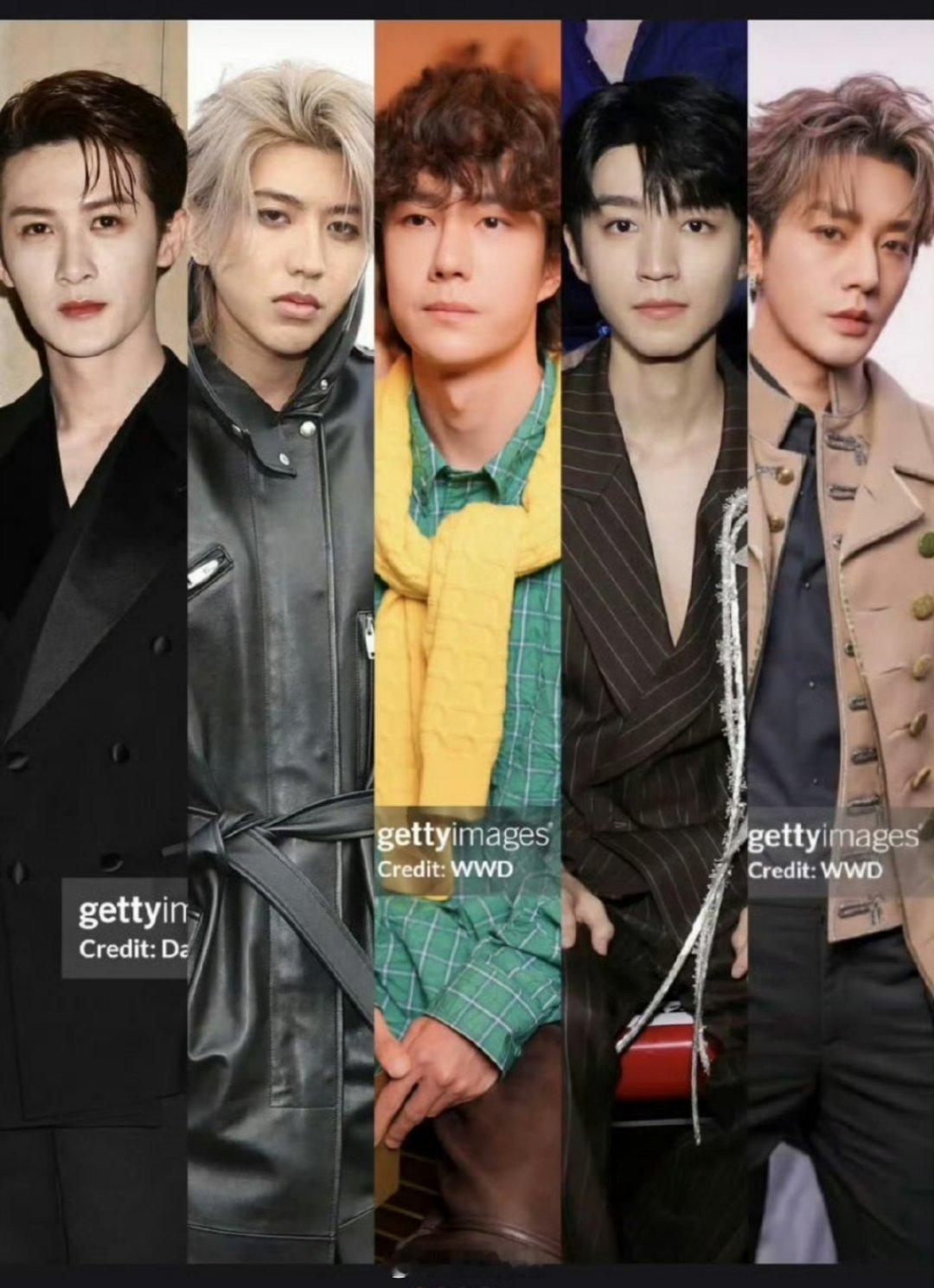 男明星巴黎生图合集王一博、王俊凯、蔡徐坤、檀健次、邓为​​​