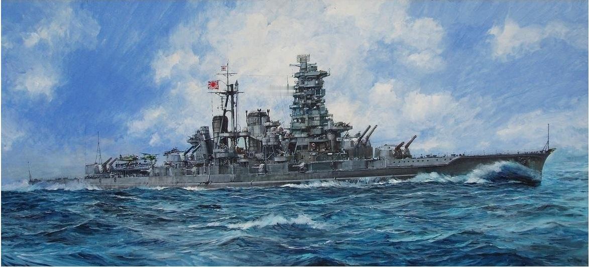 1944年11月，金刚号战列舰在台湾海峡被美军潜艇发射鱼雷击中，在倾覆的同