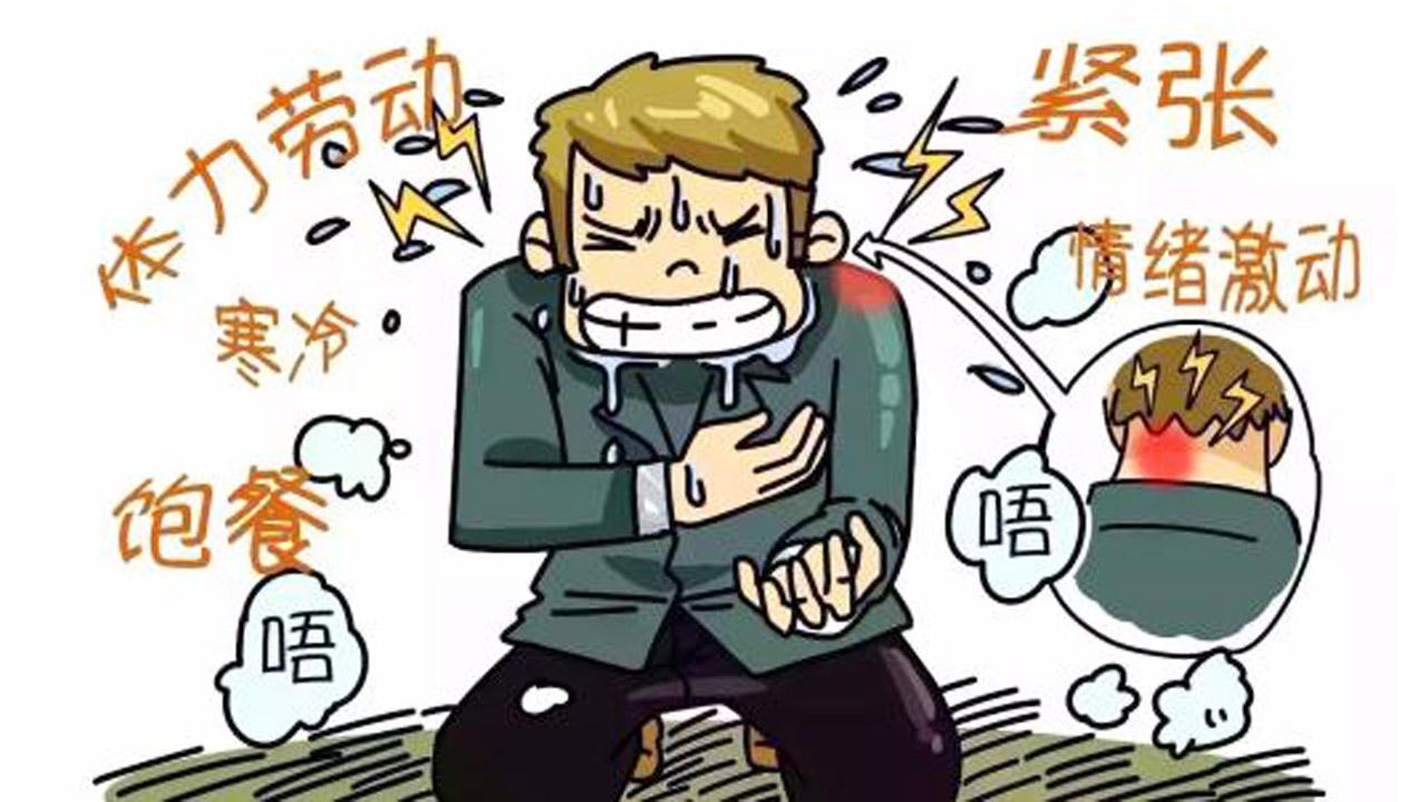 你知道因劳累等原因引发心绞痛该怎么调理吗? 别急, 健康哥告诉你